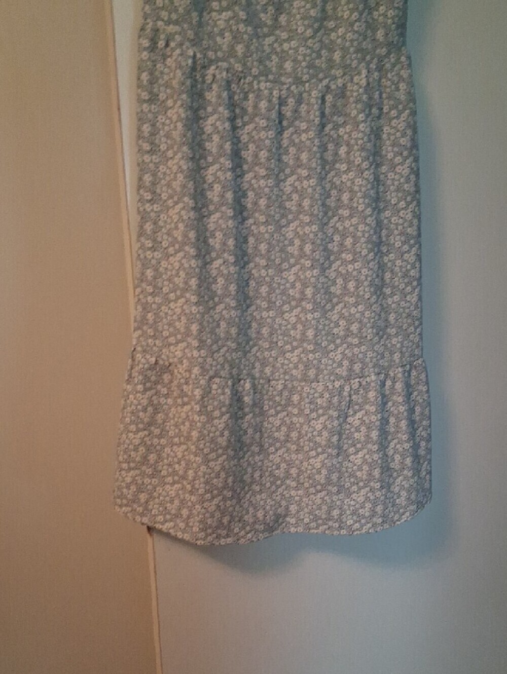Monteau Los Angelos Blue Floral Square-Neck Midi Dress - Picture 5 of 14
